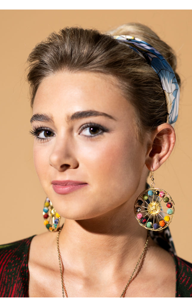 Kaleidoscope Wheel Earrings