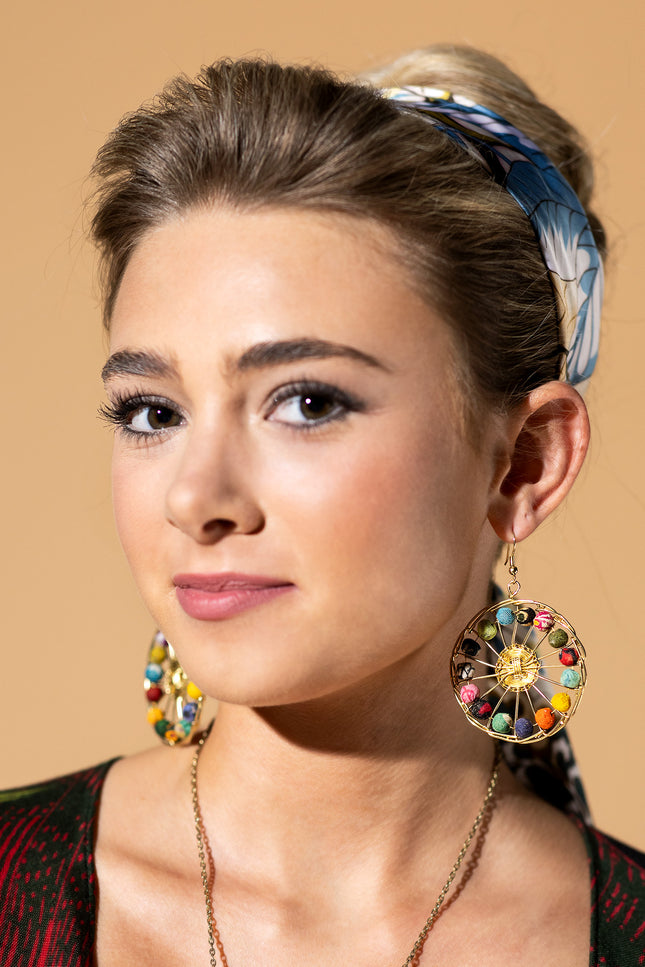 Kaleidoscope Wheel Earrings