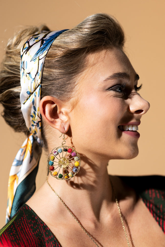 Kaleidoscope Wheel Earrings