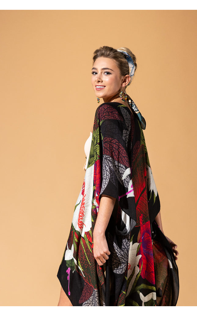 Midnight Floral Kimono