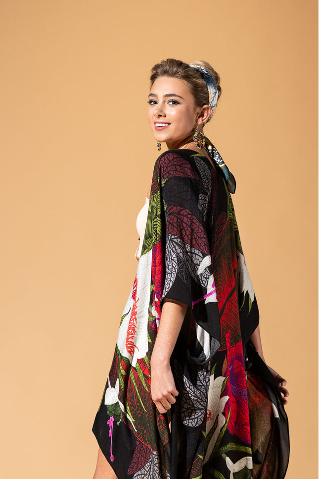 Midnight Floral Kimono