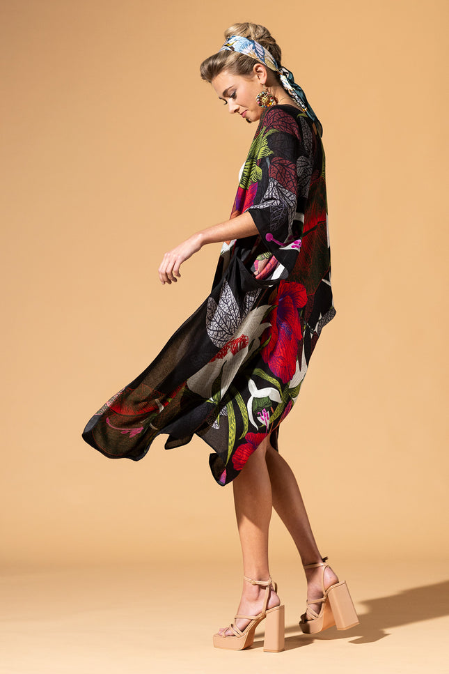 Midnight Floral Kimono