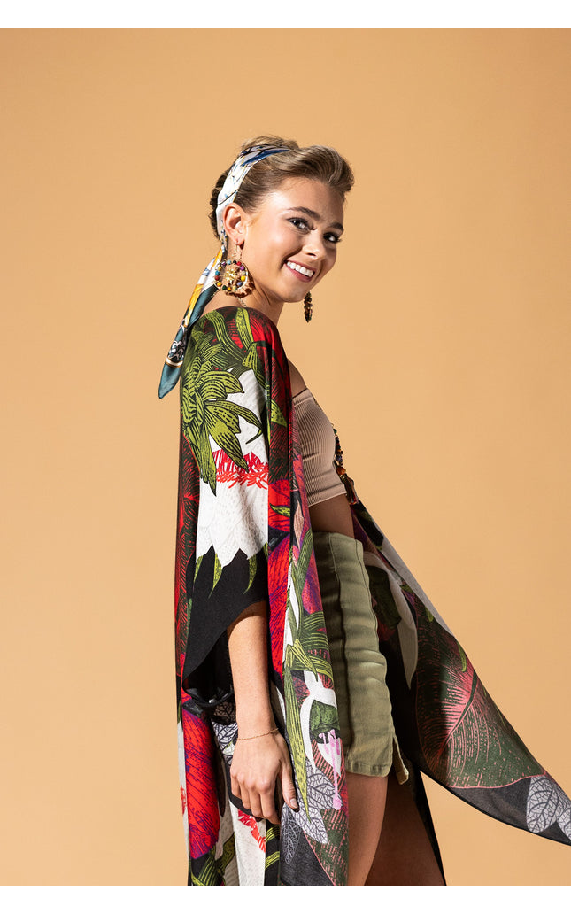 Midnight Floral Kimono