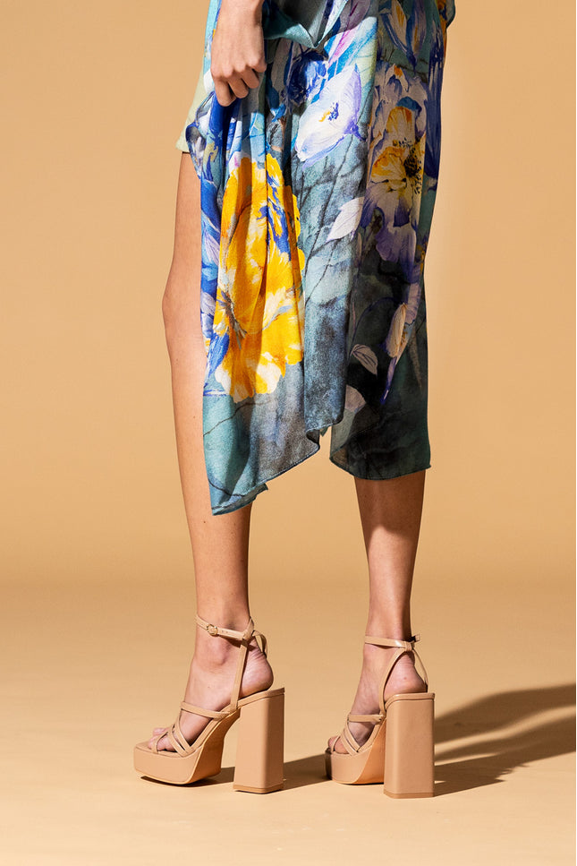 Aqua Blossom Kimono