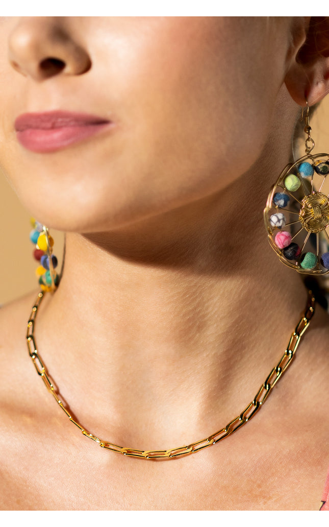 18K Gold Plated Classic Chain Necklace