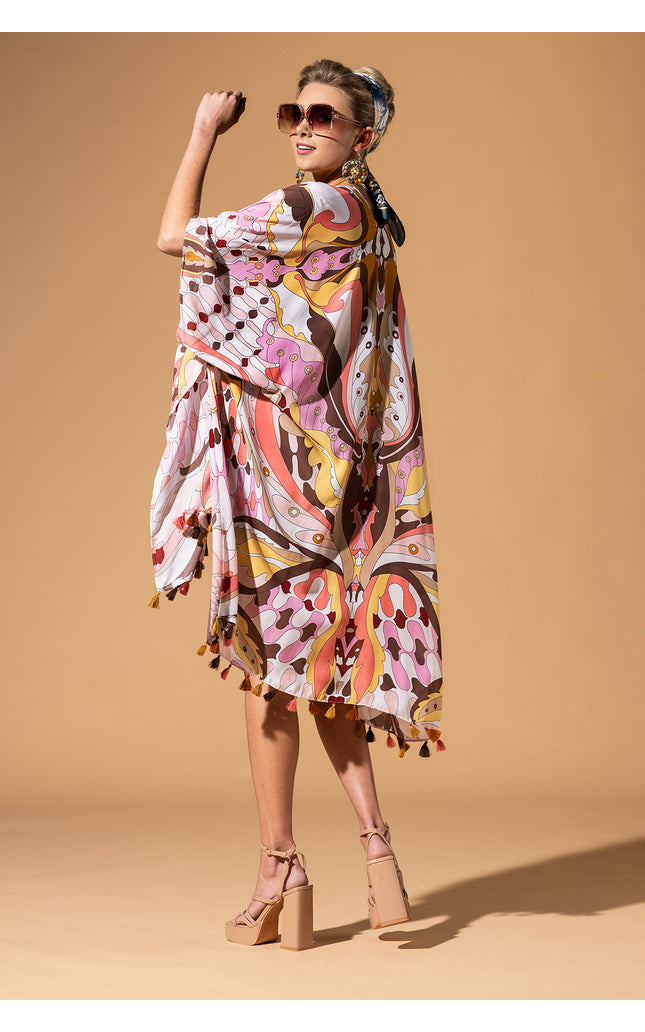 Butterfly Mosaic Kimono
