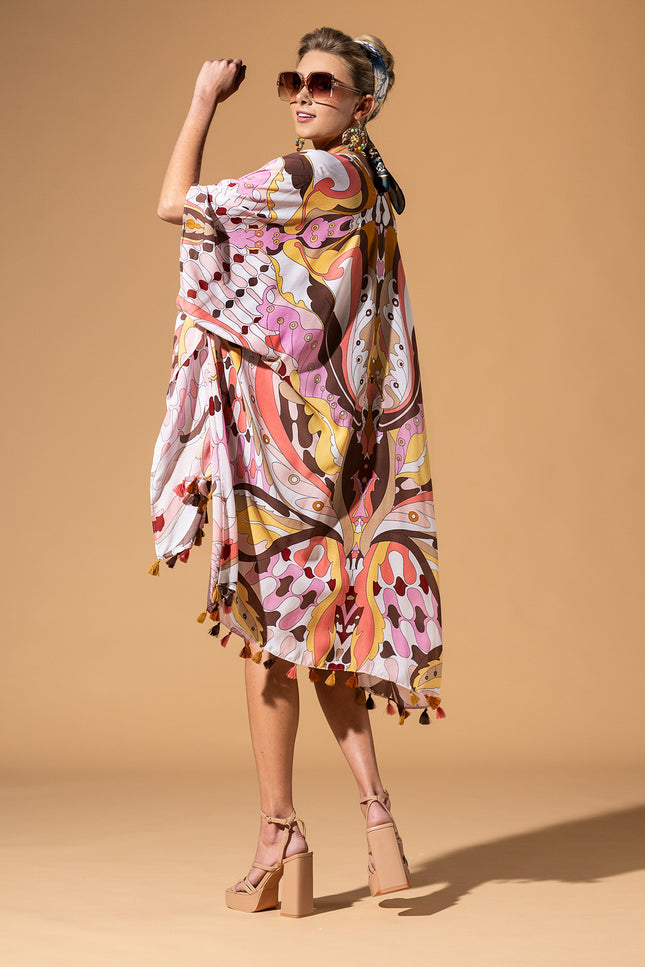 Butterfly Mosaic Kimono