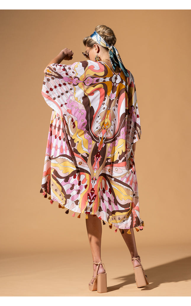 Butterfly Mosaic Kimono