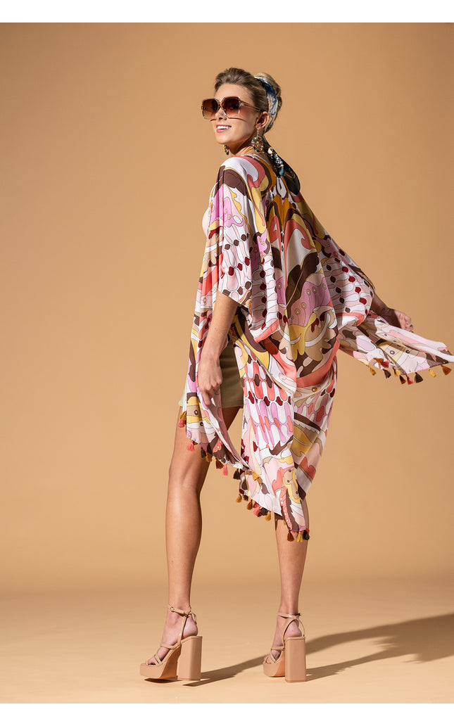 Butterfly Mosaic Kimono