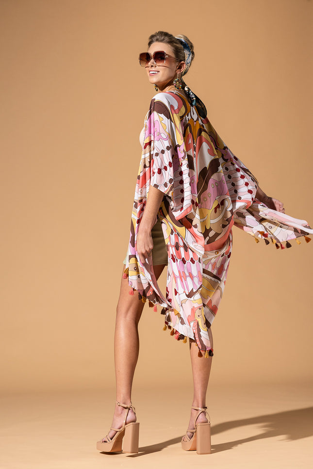 Butterfly Mosaic Kimono