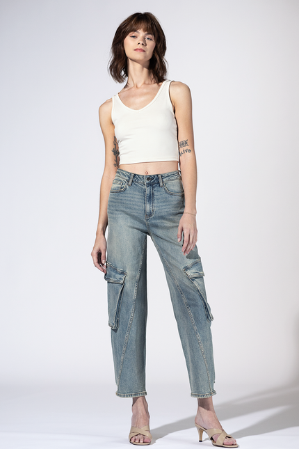 Crosby Cargo Barrel Jeans