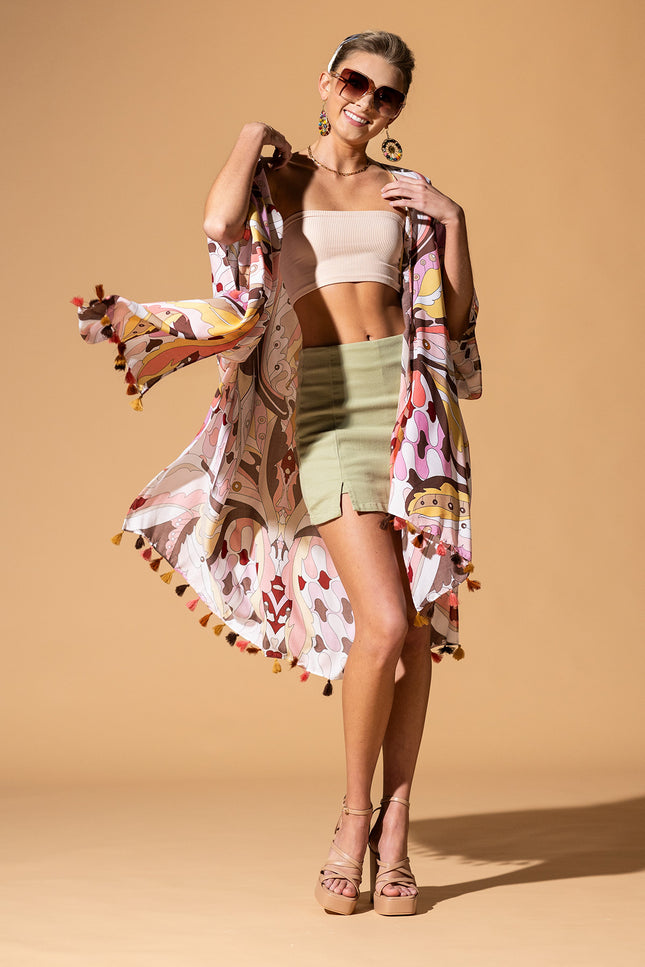 Butterfly Mosaic Kimono