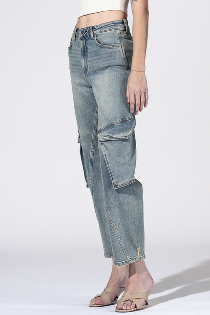 Crosby Cargo Barrel Jeans