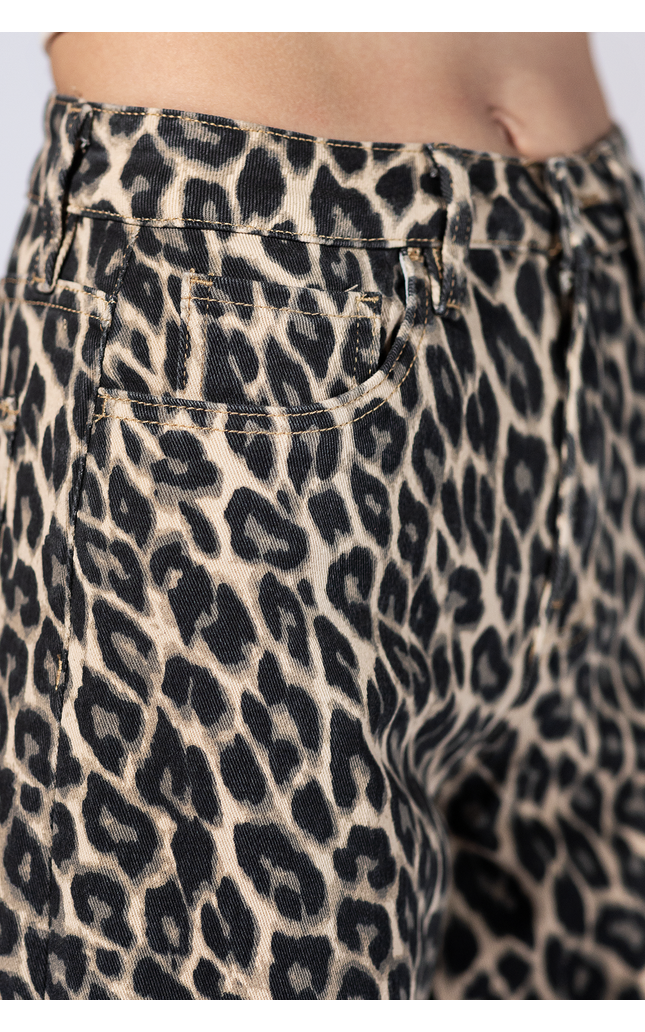 Calhoun Leopard Barrel Jeans
