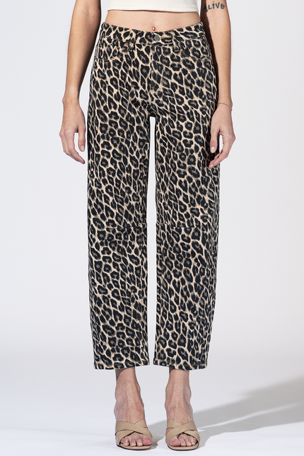 Calhoun Leopard Barrel Jeans
