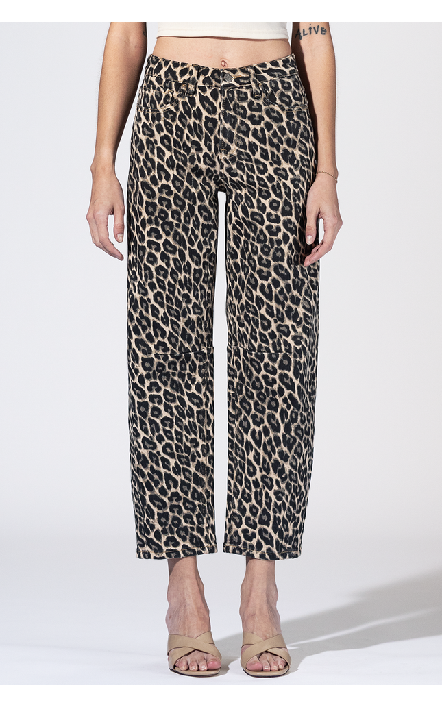 Calhoun Leopard Barrel Jeans