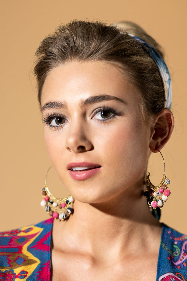 Fancy Hoop Earrings