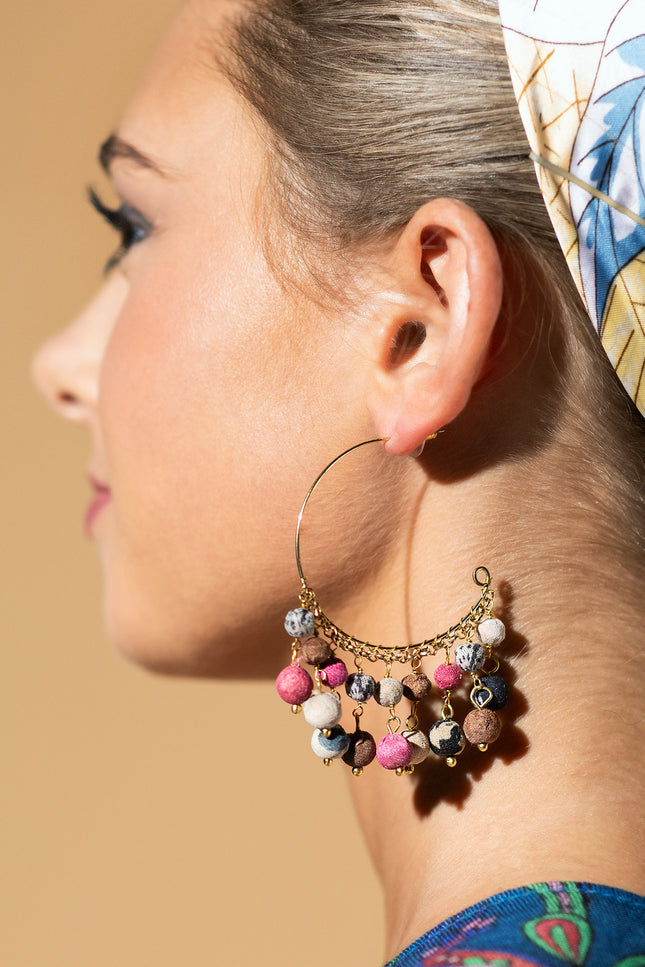 Fancy Hoop Earrings
