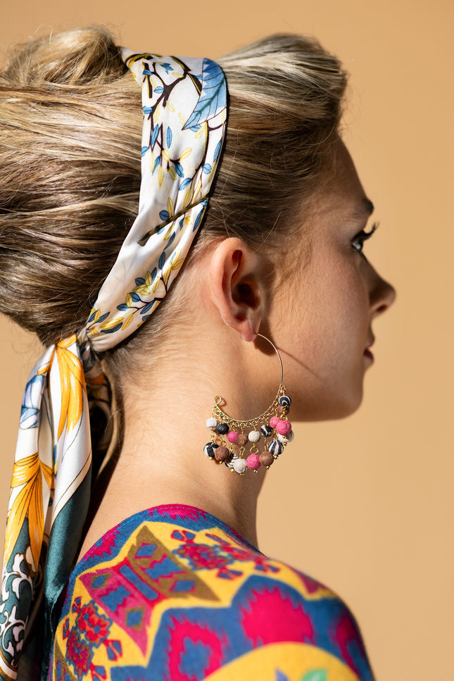 Fancy Hoop Earrings