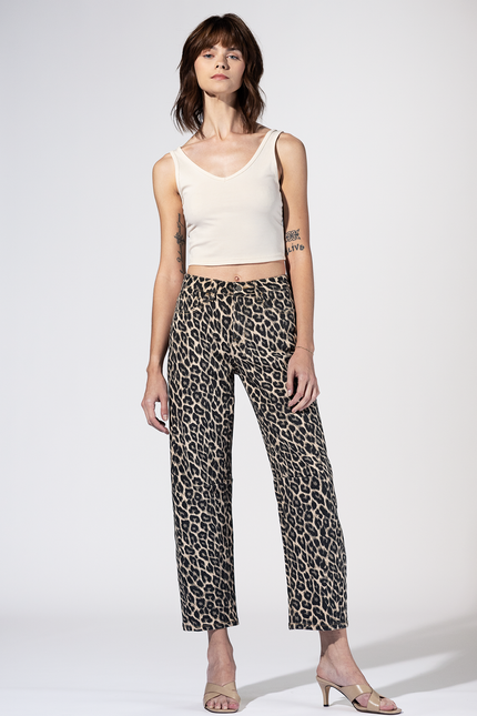 Calhoun Leopard Barrel Jeans