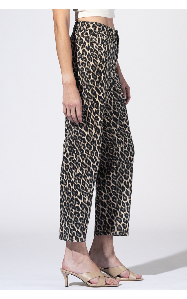 Calhoun Leopard Barrel Jeans