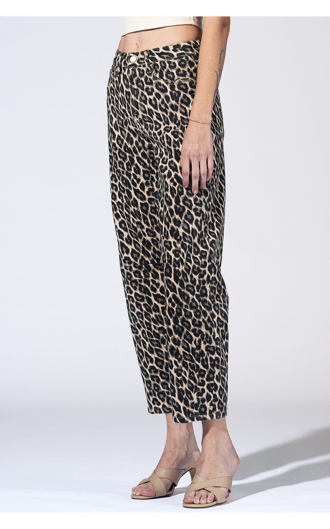 Calhoun Leopard Barrel Jeans