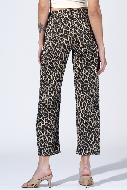 Calhoun Leopard Barrel Jeans