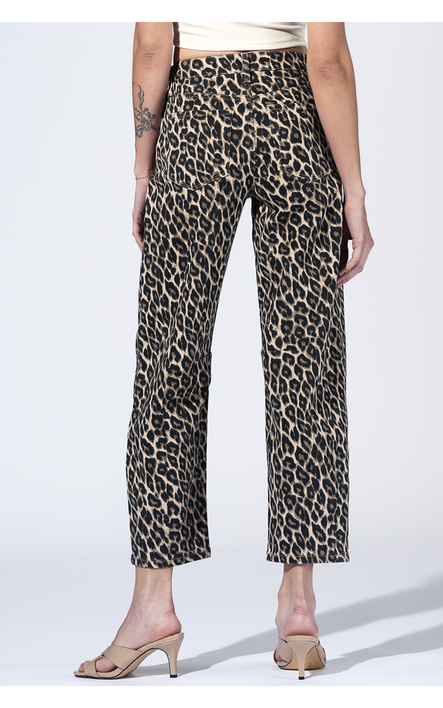 Calhoun Leopard Barrel Jeans