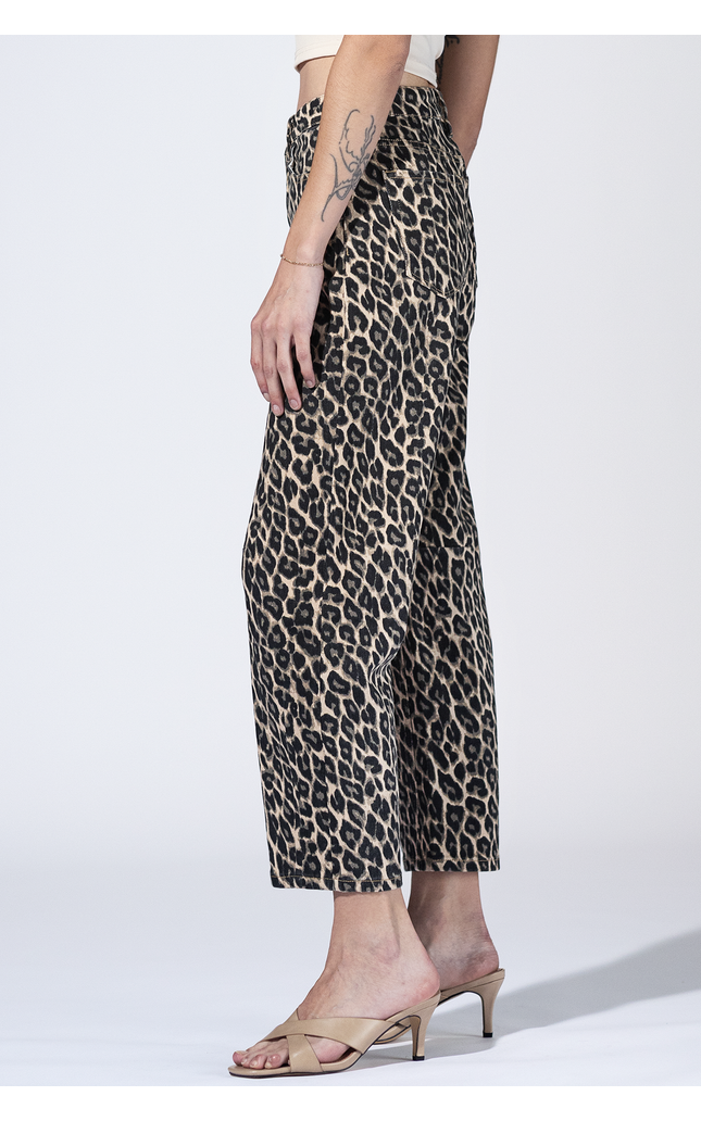 Calhoun Leopard Barrel Jeans