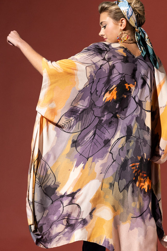 Terra Floral Kimono