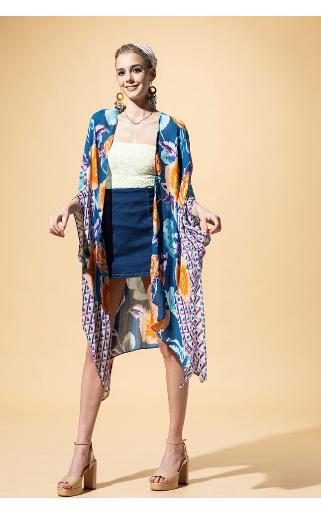 Boho Breeze Jacquard Kimono