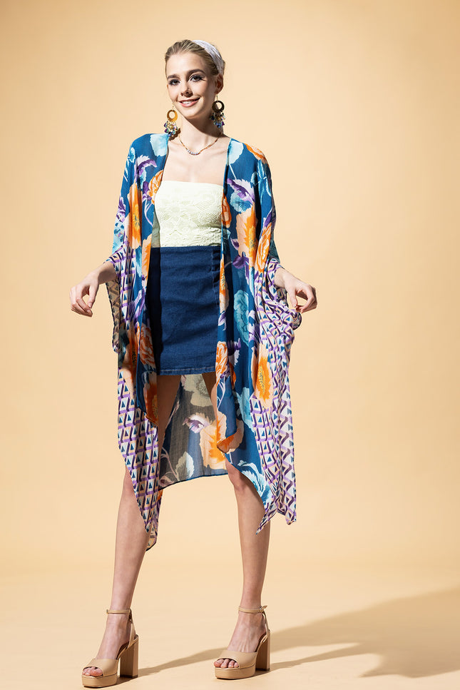 Boho Breeze Jacquard Kimono