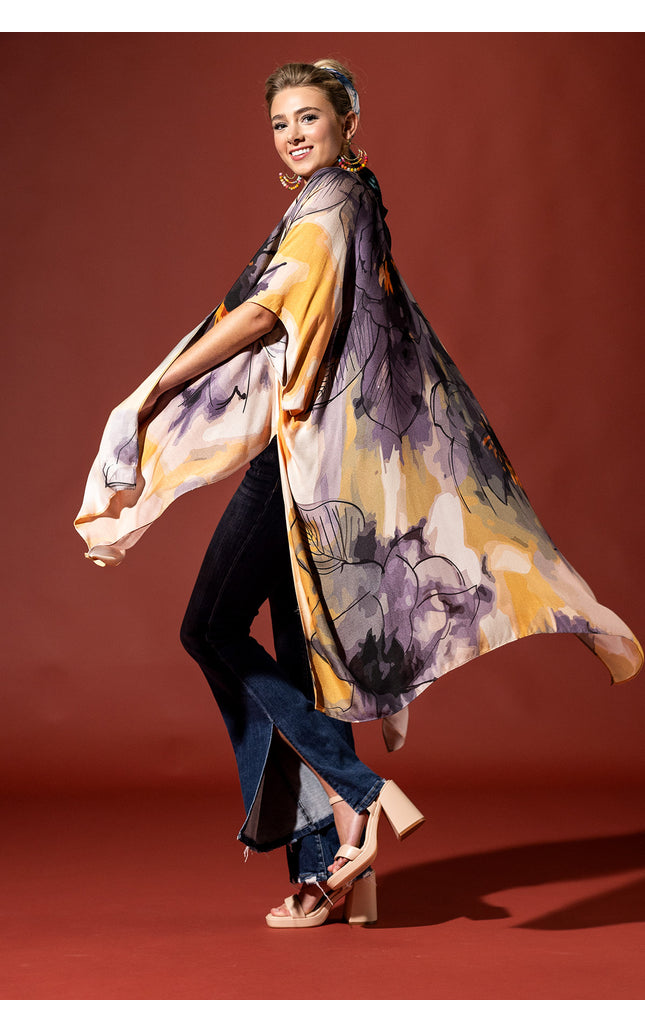 Terra Floral Kimono