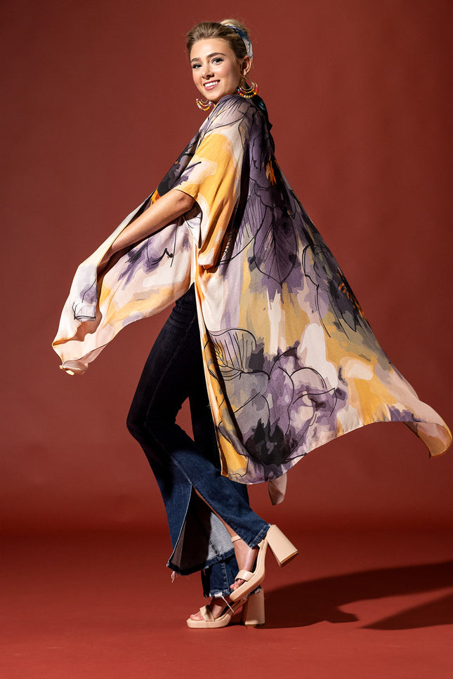 Terra Floral Kimono