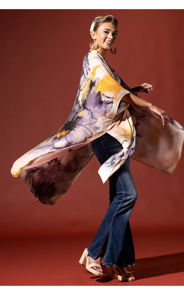 Terra Floral Kimono