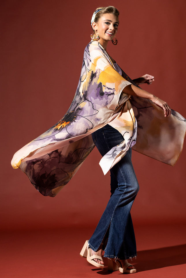 Terra Floral Kimono