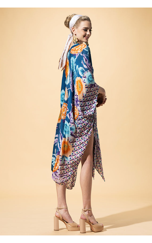 Boho Breeze Jacquard Kimono