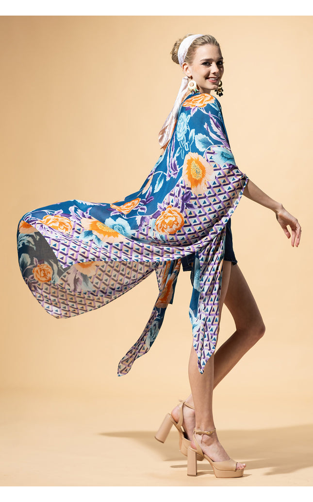 Boho Breeze Jacquard Kimono