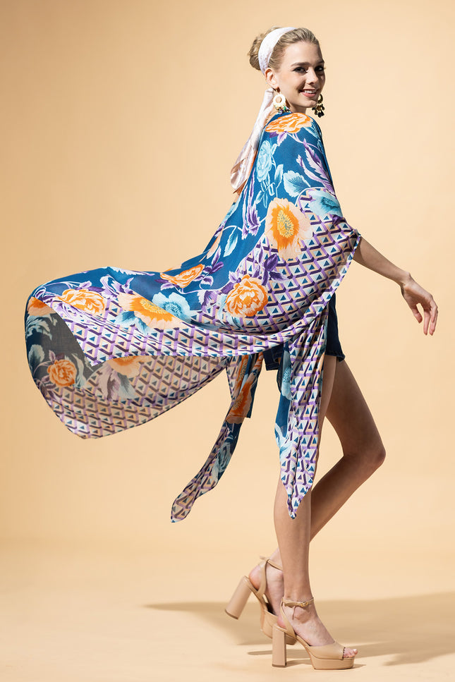Boho Breeze Jacquard Kimono