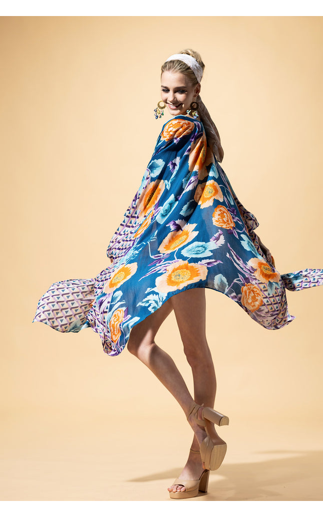 Boho Breeze Jacquard Kimono