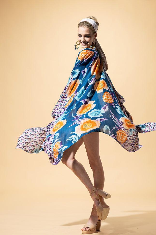 Boho Breeze Jacquard Kimono