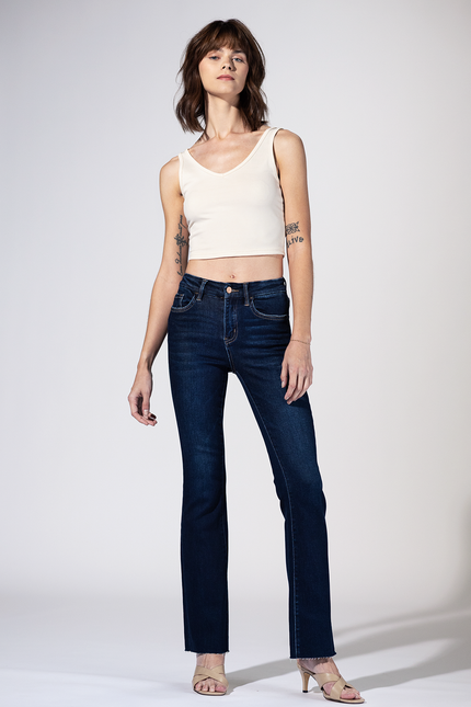 Clarksville Raw Hem Bootcut Jeans