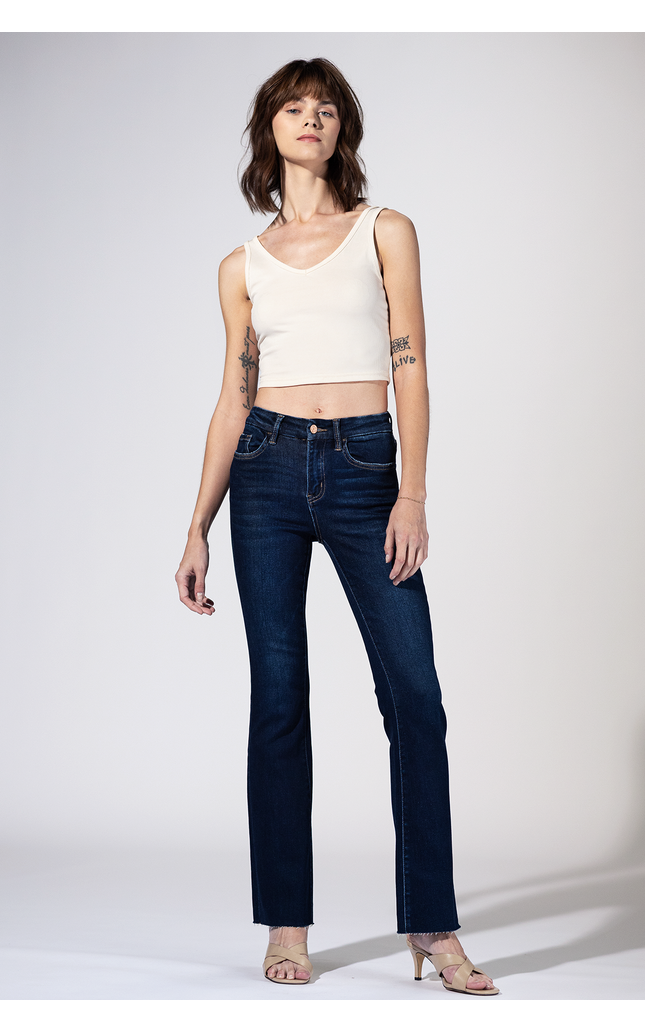 Clarksville Raw Hem Bootcut Jeans