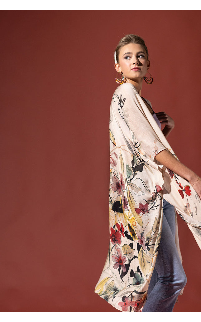 Serene Blossom Kimono