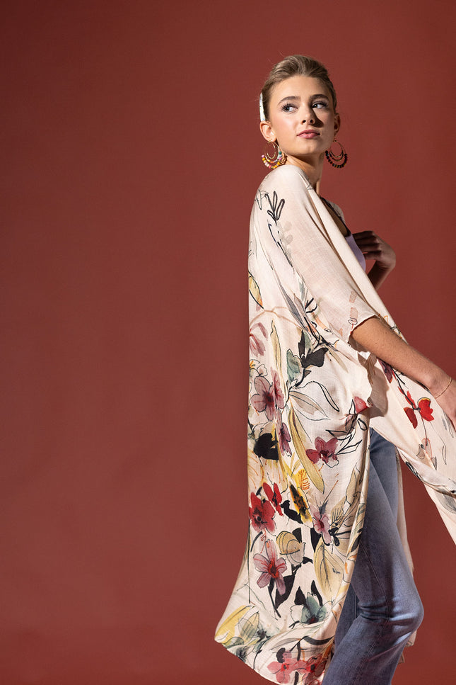Serene Blossom Kimono
