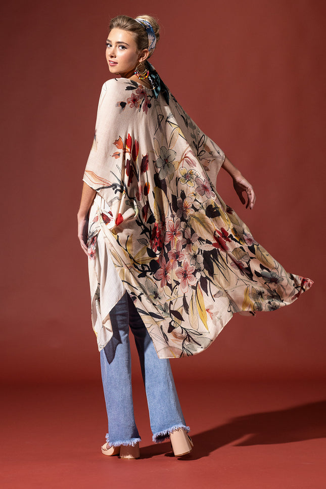 Serene Blossom Kimono