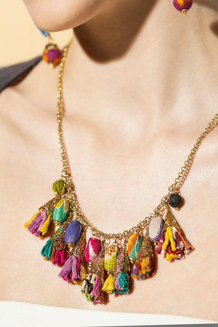 Festival Fringe Necklace