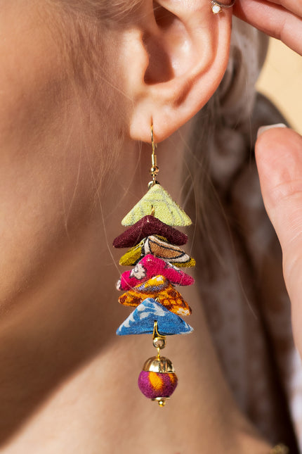 Chevron Dangle Earrings