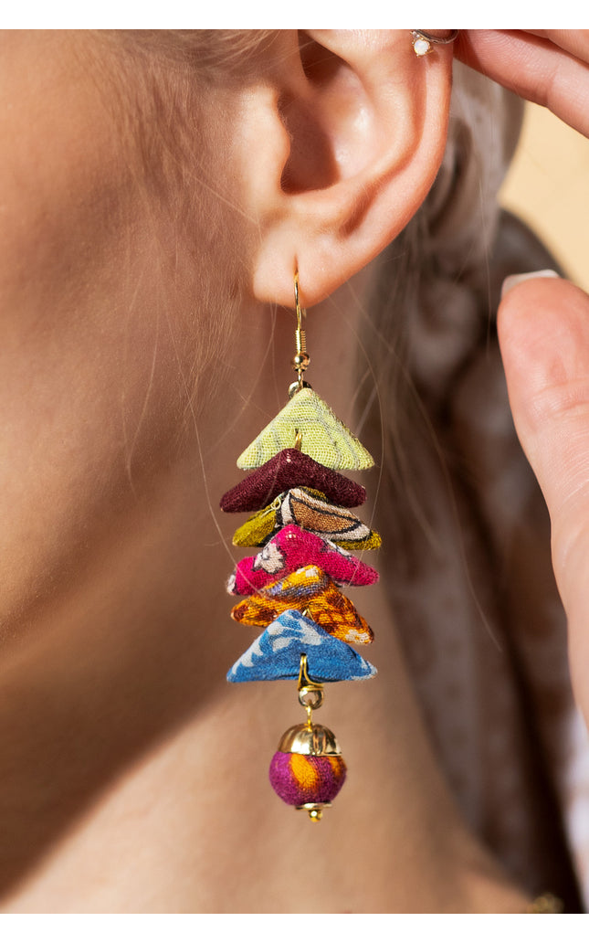 Chevron Dangle Earrings