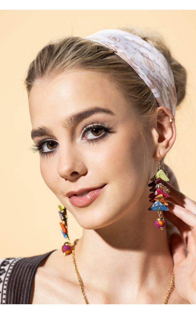 Chevron Dangle Earrings